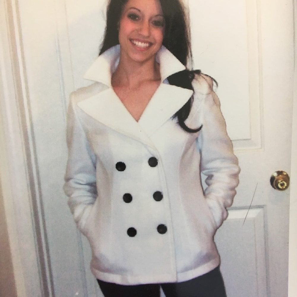 Cozy, warm, beautiful white jacket